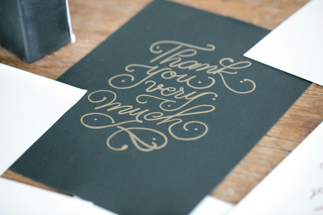 post wedding stationery